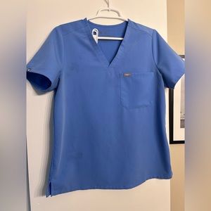 Fig scrub set- Cecil blue